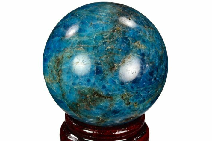 Bright Blue Apatite Sphere - Madagascar #121842
